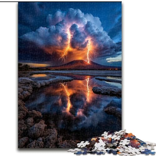 1000-teiliges Puzzle für Erwachsene und Jugendliche, wunderschöne Berge und Seen, geeignet für Personen ab 14 Jahren, Lernspiele, Wichtelgeschenke (Größe 50x75cm) von MGQWPZDBD