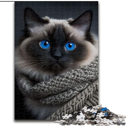 1000-teiliges Puzzle für Erwachsene. Das Birman-Puzzle, EIN Denkspiel für Teenager, Spieleabend mit der Familie (Größe: 50x75cm) von MGQWPZDBD
