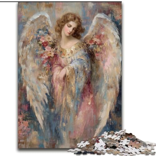 1000-teiliges Puzzle für Teenager, Engel, Lernspielzeug, einzigartige Geburtstags- und Geschenkideen für Kinder ab 14 Jahren (Größe 26x38cm) von MGQWPZDBD