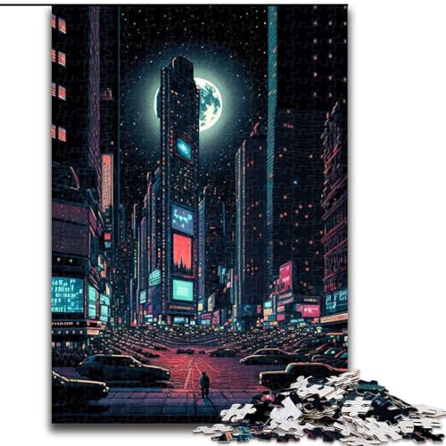 1000-teiliges Puzzle für Teenager, New York City, Analyse und Logik mit vollständig ineinandergreifenden, zufällig geformten Teilen für Kinder ab 14 Jahren (Größe 26x38cm) von MGQWPZDBD