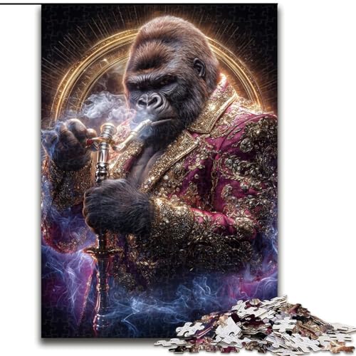 1000-teiliges Puzzle für Teenager, Schimpanse, Lernspielzeug, einzigartige Geburtstags- und Geschenkideen für Kinder ab 14 Jahren (Größe 50x75cm) von MGQWPZDBD