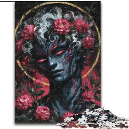 1000-teiliges Puzzle für Teenager, geheimnisvolles Elfenmädchen, Lernspielzeug, einzigartige Geburtstags- und Geschenkideen für Kinder ab 14 Jahren (Größe 50x75cm) von MGQWPZDBD
