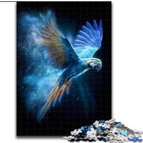 1000-teiliges Puzzle für Teenager, kosmischer Papagei, Lernspielzeug, einzigartige Geburtstags- und Geschenkideen für Kinder ab 14 Jahren (Größe 50x75cm) von MGQWPZDBD