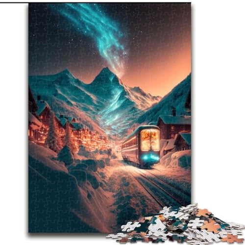 JigsawPuzzle 1000 Teile für Erwachsene Surreales Winterpuzzle Anspruchsvolles Denkspiel für Teenager, Spaß am Familienspieleabend (Größe: 26x38cm) von MGQWPZDBD