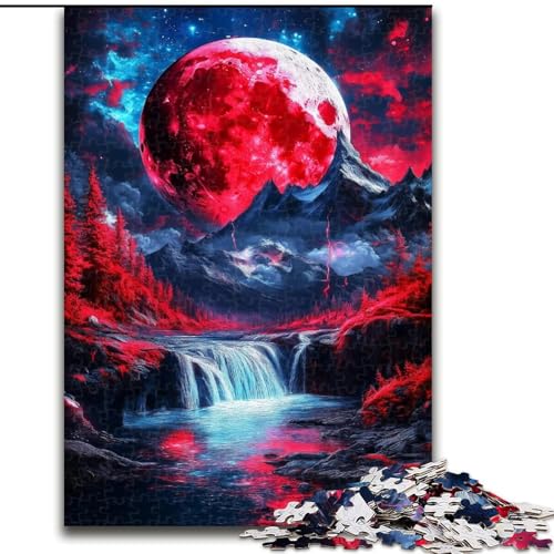 Puzzle 1000 Teile für Erwachsene, Blutmond-Puzzle, anspruchsvolles Denkspiel, Familienaktivität, Heimdekoration, 50x75cm Puzzle 1000 Teile für Erwachsene, Blutmond-Puzzle, anspruchsvolles Denkspiel, Familienaktivität, Heimdekoration, 50x75cm von MGQWPZDBD