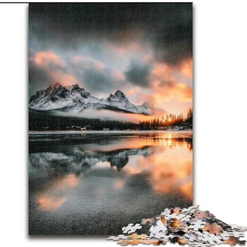 Puzzle 1000 Teile für Erwachsene, Geschenke, schöne Berge und Seen, entspannendes intellektuelles Lernspielzeug, Geburtstagsgeschenk (Größe 26x38cm) von MGQWPZDBD