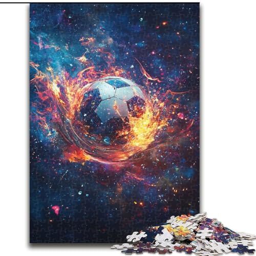 Puzzle 1000 Teile für Erwachsene, Kunst-Fußball-Puzzle, anspruchsvolles Denkspiel, Familienaktivität, Heimdekoration, 50x75cm Puzzle 1000 Teile für Erwachsene, Kunst-Fußball-Puzzle, anspruchsvolles Denkspiel, Familienaktivität, Heimdekoration, 50x75cm von MGQWPZDBD