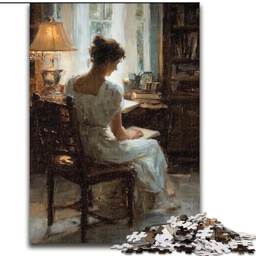 Puzzle 1000 Teile für Erwachsene, Ölgemäldekunst, Lernspiele, Heimdekoration, geeignet für die Schreibtischdekoration (Größe 50x75cm) von MGQWPZDBD
