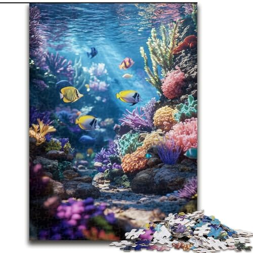 Puzzle 1000 Teile für Erwachsene, Unterwasserwelt, Lernspiele, Heimdekoration, geeignet für die Schreibtischdekoration (Größe 50x75cm) von MGQWPZDBD