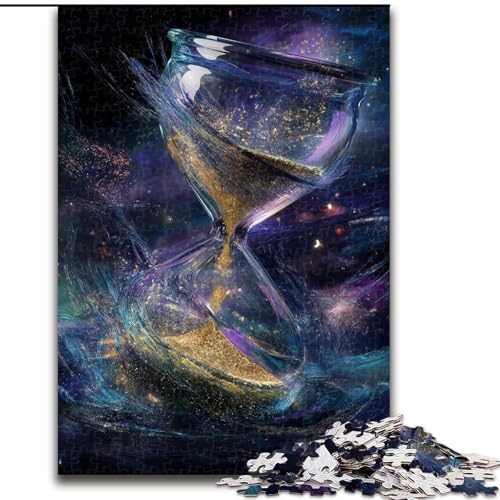 Puzzle 1000 Teile für Erwachsene, kosmische Sanduhr, Lernspiele, Heimdekoration, geeignet für die Schreibtischdekoration (Größe 26x38cm) von MGQWPZDBD