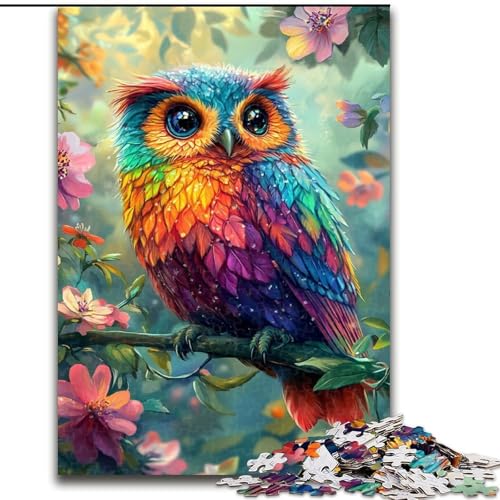 Puzzle 1000 Teile für Erwachsene, süßes kleines Eulen-Puzzle, anspruchsvolles Denkspiel, Familienaktivität, Heimdekoration, 50x75cm Puzzle 1000 Teile für Erwachsene, süßes kleines Eulen-Puzzle, anspruchsvolles Denkspiel, Familienaktivität, Heimdekoration, 50x75cm von MGQWPZDBD