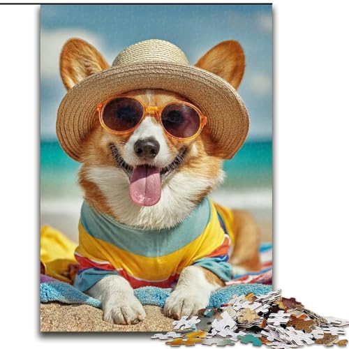 Puzzle 1000 Teile für Erwachsene „Corgi im Urlaub“, anspruchsvolles Denkspiel, Familienaktivität, Heimdekoration, 50x75cm Puzzle 1000 Teile für Erwachsene „Corgi im Urlaub“, anspruchsvolles Denkspiel, Familienaktivität, Heimdekoration, 50x75cm von MGQWPZDBD