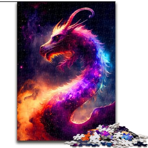 Puzzle 1000 Teile für Erwachsene Drachenpuzzle Familienaktivitätsspiel für Teenager, anspruchsvolles Denkspiel (Größe: 26x38cm) von MGQWPZDBD