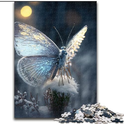 Puzzle 1000 Teile für Erwachsene Schmetterlings-Puzzle Familienaktivitätsspiel für Teenager, anspruchsvolles Denkspiel (Größe: 26x38cm) von MGQWPZDBD