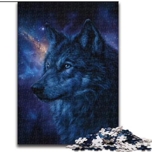 Puzzle 1000 Teile für Erwachsene und Jugendliche, Galaxy Wolf, Lernspielzeug, Familienspiele, einzigartige Geburtstags- und Geschenkideen (Größe 50x75cm) von MGQWPZDBD