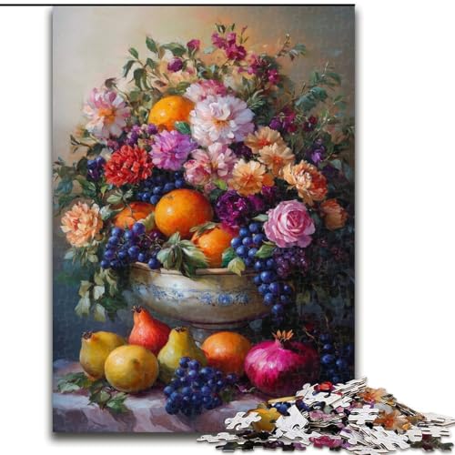 Puzzle 1000 Teile für Erwachsene und Jugendliche, Keramik-Stillleben, Lernspielzeug, Familienspiele, einzigartige Geburtstags- und Geschenkideen (Größe 50x75cm) von MGQWPZDBD