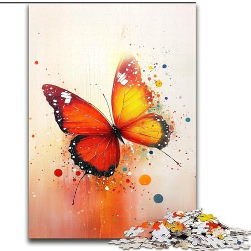 Puzzle 1000 Teile für Erwachsene und Jugendliche, Schmetterling, Lernspielzeug, Familienspiele, einzigartige Geburtstags- und Geschenkideen (Größe 50x75cm) von MGQWPZDBD