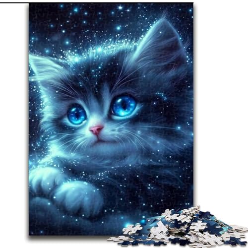 Puzzle 1000 Teile für Erwachsene und Jugendliche, Star Cat, Lernspielzeug, Familienspiele, einzigartige Geburtstags- und Geschenkideen (Größe 50x75cm) von MGQWPZDBD