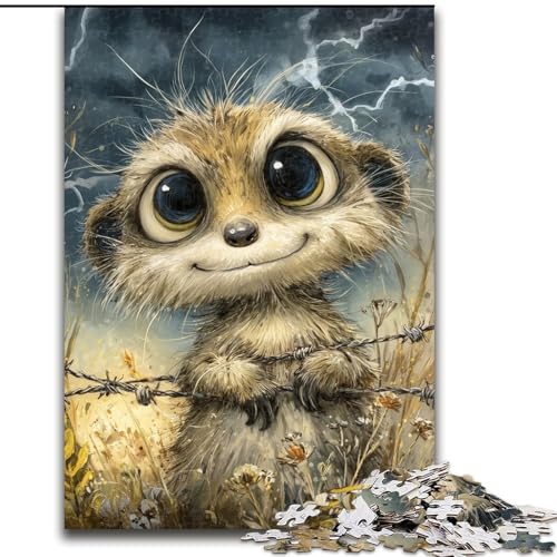 Puzzle 1000 Teile für Erwachsene und Jugendliche, Yak-Kunst, Lernspielzeug, einzigartige Heimdekoration und Geschenke (Größe 26x38cm) von MGQWPZDBD