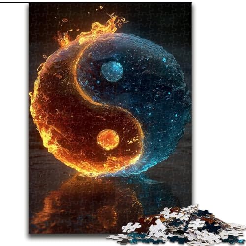 Puzzle 1000 Teile für Erwachsene und Jugendliche, Yin und Yang, Lernspielzeug, Familienspiele, einzigartige Geburtstags- und Geschenkideen (Größe 50x75cm) von MGQWPZDBD