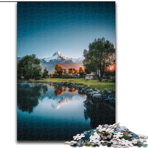 Puzzle 1000 Teile für Erwachsene und Jugendliche, wunderschöne Berge und Seen, Lernspielzeug, Familienspiele, einzigartige Geburtstags- und Geschenkideen (Größe 50x75cm) von MGQWPZDBD
