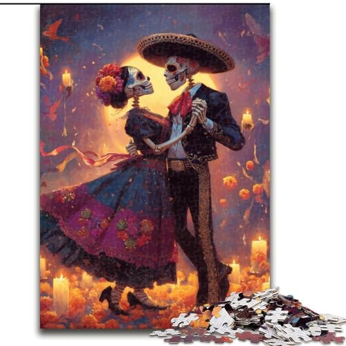Puzzle 1000 Teile für Erwachsene und Teenager, mexikanische Mädchen, Familienspiel für und einzigartige Heimdekoration und Geschenke für 14-Jährige (Größe 50x75cm) von MGQWPZDBD