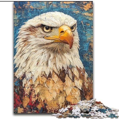 Puzzle 1000 Teile für Teenager, Adler, Spielzeug, Lernspiele, Stressabbau, tolle Geschenke und Spielzeuge (Größe 26x38cm) von MGQWPZDBD