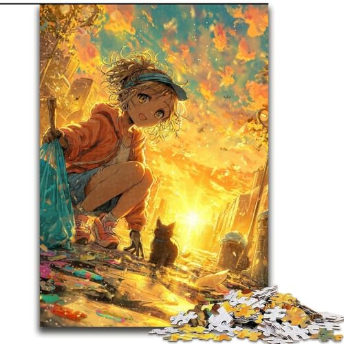 Puzzle 1000 Teile für Teenager, Anime-Mädchen, Familienunterhaltungsspielzeug, ganze Familie ab 14 Jahren (Größe 50x75cm) von MGQWPZDBD