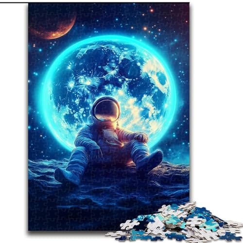 Puzzle 1000 Teile für Teenager, Astronauten-Geschenke, Familienunterhaltungsspielzeug ganze Familie ab 14 Jahren (Größe 26x38cm) von MGQWPZDBD