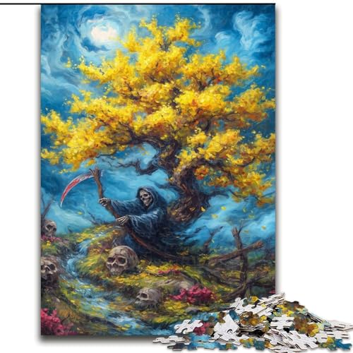 Puzzle 1000 Teile für Teenager, Geschenk Baum des Lebens, Familienunterhaltungsspielzeug ganze Familie ab 14 Jahren (Größe 26x38cm) von MGQWPZDBD