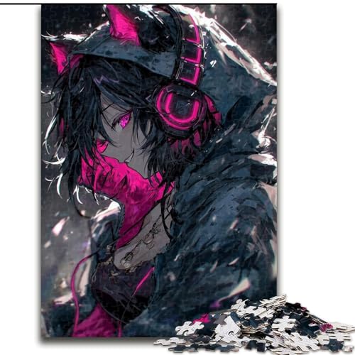Puzzle 1000 Teile für Teenager, Geschenke, Anime Catwoman, Familienunterhaltungsspielzeug, ganze Familie, ab 14 Jahren (Größe 26x38cm) von MGQWPZDBD