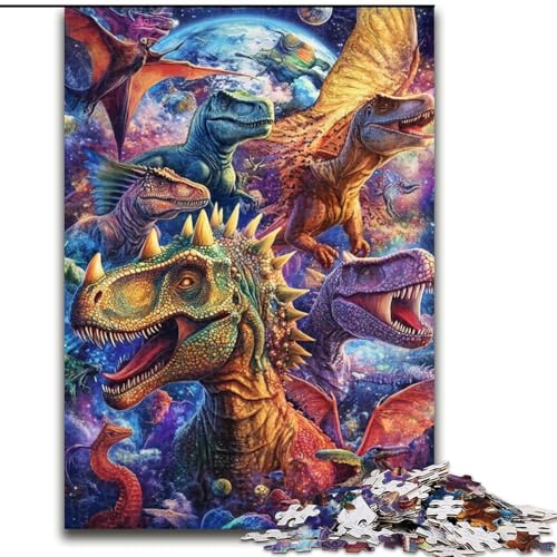 Puzzle 1000 Teile für Teenager, Geschenke, Dinosaurier, Tyrannosaurus, Spielzeug, Lernspiele, Stressabbau, tolle Geschenke und Spielzeuge (Größe 50x75cm) von MGQWPZDBD