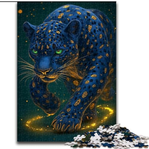 Puzzle 1000 Teile für Teenager, Geschenke, Dschungelleopard, Spielzeug, Lernspiele, Stressabbau, tolle Geschenke und Spielzeuge (Größe 50x75cm) von MGQWPZDBD