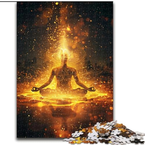 Puzzle 1000 Teile für Teenager, Geschenke, Flammenbuddha, Familienunterhaltungsspielzeug, ganze Familie, ab 14 Jahren (Größe 50x75cm) von MGQWPZDBD