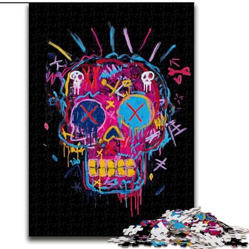 Puzzle 1000 Teile für Teenager, Geschenke, Roboter im Basquiat-Stil, Spielzeug, Lernspiele, Stressabbau, tolle Geschenke und Spielzeuge (Größe 50x75cm) von MGQWPZDBD