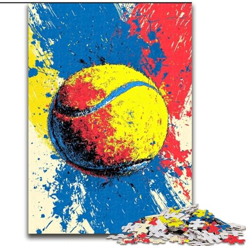 Puzzle 1000 Teile für Teenager, Geschenke, Tennissport, Familienunterhaltungsspielzeug, ganze Familie, ab 14 Jahren (Größe 26x38cm) von MGQWPZDBD