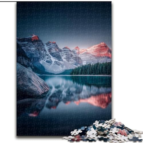 Puzzle 1000 Teile für Teenager, Geschenke, wunderschöne Berge und Seen, Spielzeug, Lernspiele, Stressabbau, tolle Geschenke und Spielzeuge (Größe 26x38cm) von MGQWPZDBD
