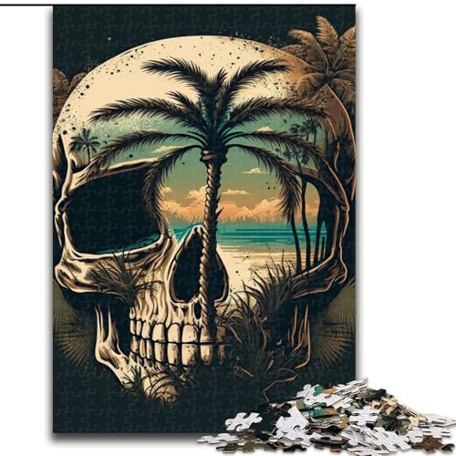 Puzzle 1000 Teile für Teenager, Geschenke Skull Island, Familienunterhaltungsspielzeug ganze Familie ab 14 Jahren (Größe 26x38cm) von MGQWPZDBD
