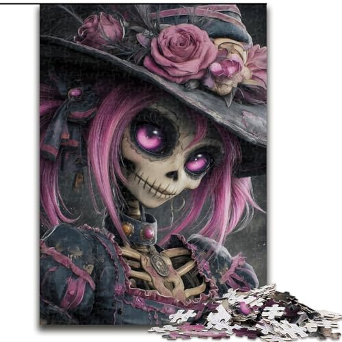 Puzzle 1000 Teile für Teenager, Skelett-Geschenke, Familienunterhaltungsspielzeug ganze Familie ab 14 Jahren (Größe 50x75cm) von MGQWPZDBD