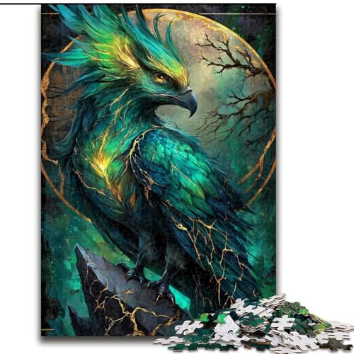 Puzzle 1000 Teile für Teenager Phoenix, Stressabbau, schwierige Herausforderung, Wichtelgeschenke für Kinder ab 14 Jahren (Größe 26x38cm) von MGQWPZDBD