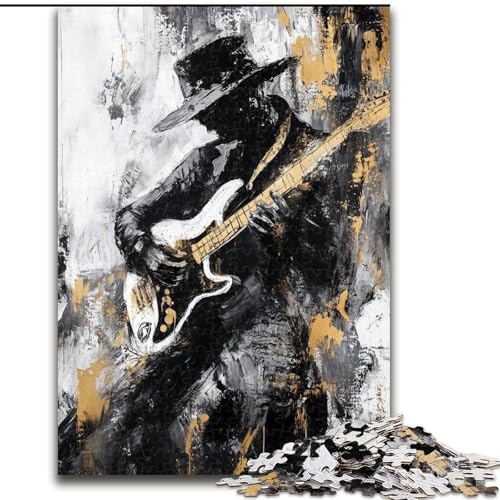 Puzzle für Erwachsene, 1000 Puzzles zum Thema Gitarre Spielen, Ölgemälde, Analyse und Logik mit vollständig ineinandergreifenden, zufällig geformten Teilen für Kinder ab 14 Jahren (Größe 50x75cm) Puzzle für Erwachsene, 1000 Puzzles zum Thema Gitarre Spielen, Ölgemälde, Analyse und Logik mit vollständig ineinandergreifenden, zufällig geformten Teilen für Kinder ab 14 Jahren (Größe 50x75cm) von MGQWPZDBD