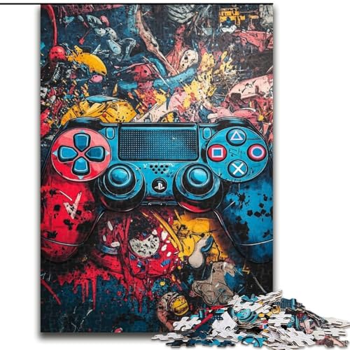 Puzzle für Erwachsene, 1000 Spiele, Graffiti, anspruchsvoll und schwierig, mit vollständig ineinandergreifenden, zufällig geformten Teilen (Größe 50x75cm) von MGQWPZDBD