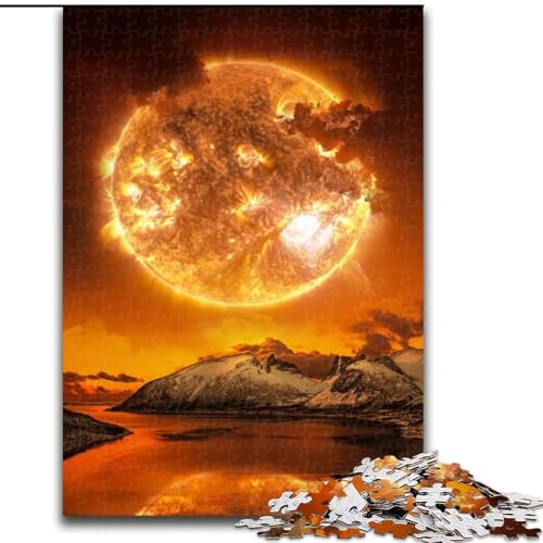 Puzzle für Erwachsene, 1000 Teile, „Sunfall“-Puzzle, anspruchsvolles Denkspiel, Familienaktivität, Heimdekoration, (Größe: 26x38cm) von MGQWPZDBD