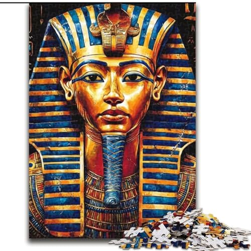 Puzzle für Erwachsene, 1000 Teile, Ägyptischer Pharao, Lernspiel, ganze Familie (Größe 50x75cm) von MGQWPZDBD