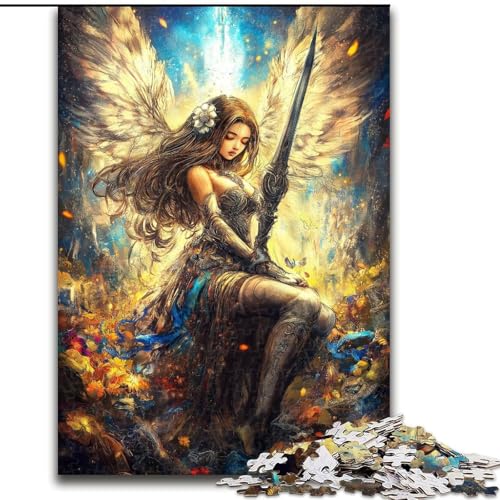 Puzzle für Erwachsene, 1000 Teile, Anime-Mädchen, hilft dem Gehirn, süchtig machendes Spielzeug zu trainieren, um Geduld zu fördern und das Gedächtnis zu verbessern (Größe 26x38cm) von MGQWPZDBD