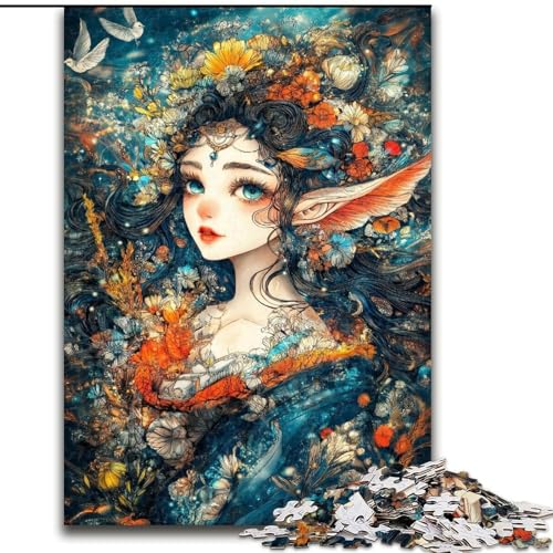 Puzzle für Erwachsene, 1000 Teile, Anime-Mädchen, hilft dem Gehirn, süchtig machendes Spielzeug zu trainieren, um Geduld zu fördern und das Gedächtnis zu verbessern (Größe 50x75cm) von MGQWPZDBD