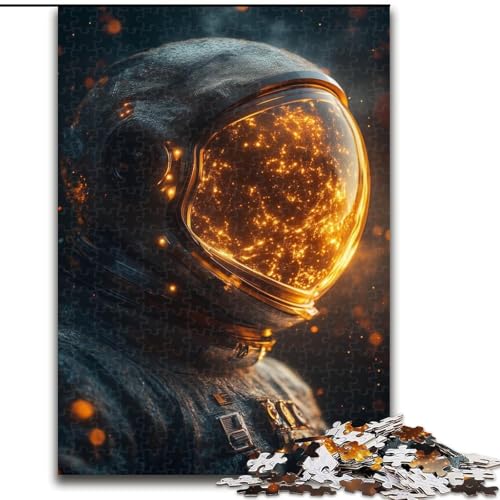 Puzzle für Erwachsene, 1000 Teile, Astronaut, Stressabbau, schwierige Herausforderung, Wichtelgeschenke für Kinder ab 14 Jahren (Größe 26x38cm) von MGQWPZDBD