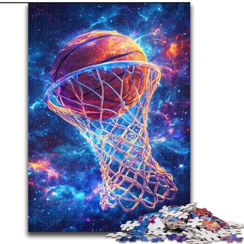 Puzzle für Erwachsene, 1000 Teile, Basketball-Sportpuzzle, Familienaktivitätsspiel für Teenager, anspruchsvolles Denkspiel, 50x75cm Puzzle für Erwachsene, 1000 Teile, Basketball-Sportpuzzle, Familienaktivitätsspiel für Teenager, anspruchsvolles Denkspiel, 50x75cm von MGQWPZDBD