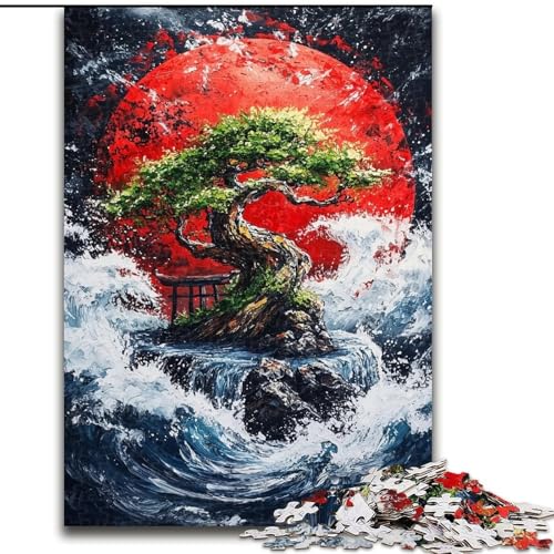 Puzzle für Erwachsene, 1000 Teile, Baum des Lebens, für Kinder ab 14 Jahren, pädagogisches Lernspielzeug, Familienspiele, Geburtstagsgeschenk (Größe 50x75cm) von MGQWPZDBD