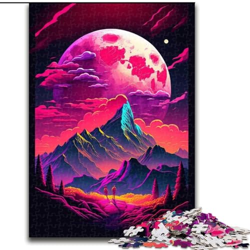 Puzzle für Erwachsene, 1000 Teile, Berglandschaft, Familienaktivitätsspiel für Teenager, anspruchsvolles Denkspiel (Größe: 50x75cm) von MGQWPZDBD